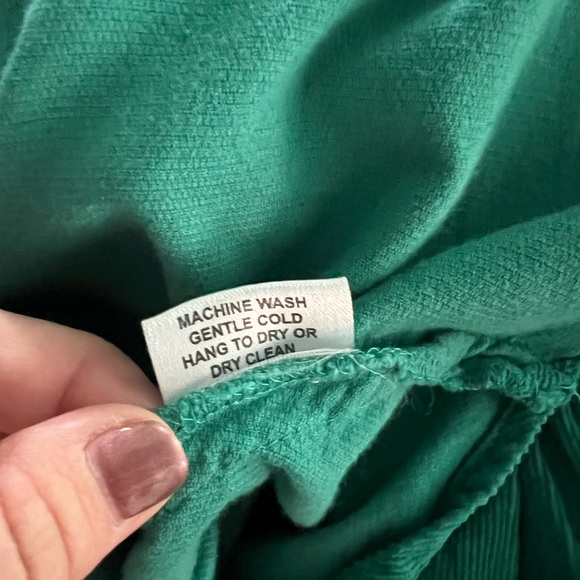 Holly Shae Emerald / Teal Corduroy Swing Dress - Picture 13 of 15